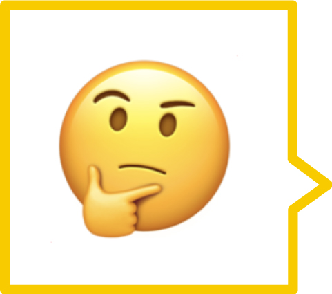A thinking emoji
